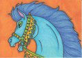 Carousel Horse ACEO