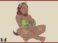 Relaxed gamer girl by lukwdoddsmicro