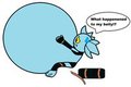 Gill Grunt's belly mishap