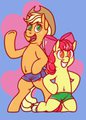 Apple Apple Short Shorts by lessblackmostlyBlue
