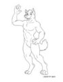Free Wolf Fursona Coloring Page! (read below)