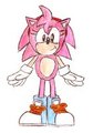Classic Amy Rose nude by YoshiAngemon