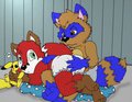 Foxy is not allow to change his own diaper (gift art) by abdl86