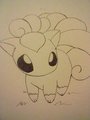 Baby vulpix! by Lokilaufeyson
