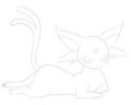 Lounging Espeon [sketch]
