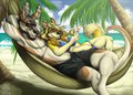 Beachin' by LilHoneyPup