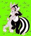 Pepe and bugs cuddle together by AlexanderPony