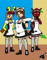 Bunnies and Maids Art Trade