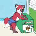 Foxy and his New Package by abdl86