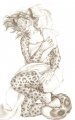 Spots on Silk - greyscale 