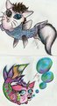 Folf & Mana Feeshes by LaiAyerus