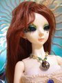Ocean Mist BJD Brown wig and Dress
