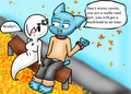 the good cat gumball by Soulyagami64