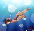 Every otter needs a swimming pic by Dirtypawz