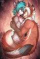 Embracing someone you care for