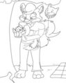 EMERGENCY COMMISSION: A sleepy cub at the park!