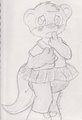 Messy school Girl
