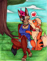 Friendly Kisses by GingerFish08