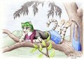 Arttrade with Tabby by Silberwolf