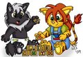 Lig and Onyx: Playtime by OnyxOrion