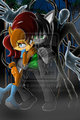 Sally Acorn x Apocalypse vs. Slenderman by TheDarkMangakaStudio