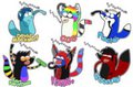 Regular Show Badges  ONLY Two of them  by WolfixFireHeart