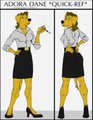 ADORA DANE (TWO POSES w/ CLOTHING) >:O by DangerDoberman