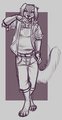 Snazzy French Saluki by AntiAlias