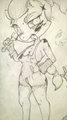 Cute Work Pony Sketch by GoatHead
