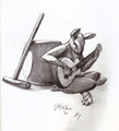 The Mochi Pounding Rabbit Slacks Off by KaShe