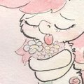 She got Flowers!