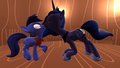 MLP Luna's first kiss