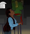 Gift for RadiumCandy: Raph and Rae Spiderman kiss