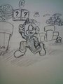 [doodle] sonic in Mario world