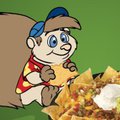 Big Fluffy Porcupine Munching On Nachos