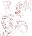 Sketch dump - dragon concepts by NeonAlbatross