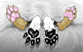 Bed Paws (recolor) by HolidayPup