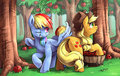 (commission)Sweet Apple Feathermarking by Audrarius