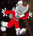 Amy Rose shrunk in space 