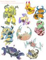 Electric Pokemon Stickers