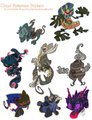 Ghost Pokemon Sticker Sheet
