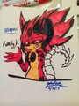 Drake the Demon hedgehog by Neonanimals000