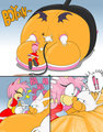 Amy & Rouge: Body Inflation Pg. 02 by CreatureOfWhim