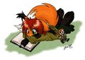 Older Art - A Bored Fox by FoxLee