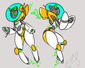 SUPER SHOOTIN LOOTIN SPACE EXPLORIN' ANDROGYNOUS ROBO