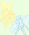 Fluttershy and Dashie  by GoatHead