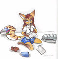 lonni studying by jdg07
