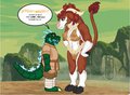 Kung Fu Zilla meets ElsieCow-WarriorQueen of the BorDen by Artzilla60