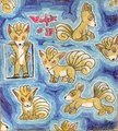 Little Vulpixes In Blue