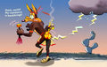 Coyote Raindance by mreiof